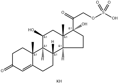 Cortisol 21-Sulfate PotassiuM Salt Structure