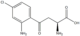 (S)-4-Chlorokynurenine Struktur