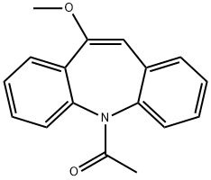 1-(10-甲氧基-5H-二苯并[B,F]氮杂卓-5-基)乙酮, 153261-62-2, 结构式