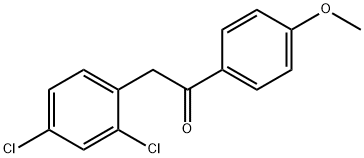 2-(2,4-二氯苯基)-1-(4-甲氧基苯基)乙烷-1-酮, 153529-19-2, 结构式