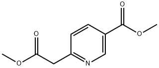 6-(2-甲氧基-2-氧代乙基)烟酸甲酯, 153802-53-0, 结构式