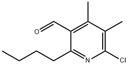 2-Butyl-6-chloro-4,5-diMethylnicotinaldehyde Struktur