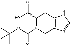 (S)-1,4,6,7-四氢-5H-咪唑并[4,5-C]吡啶-5,6-二甲酸 5-叔丁基酯, 153982-44-6, 结构式