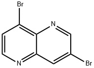 3,8-ジブロモ-1,5-ナフチリジン 化学構造式