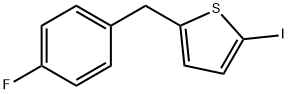Thiophene, 2-[(4-fluorophenyl)Methyl]-5-iodo- Struktur