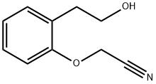 2-[2-(2-Hydroxyethyl)phenoxy]acetonitrile Structure