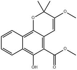 3-甲氧基大叶茜草素, 154706-44-2, 结构式