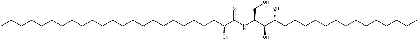 2-(2'-Hydroxytetracosaylami)-
octadecane-1,3,4-triol Struktur