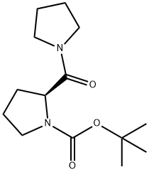 (S)-2-(吡咯烷-1-羰基)吡咯烷-1-羧酸叔丁酯, 155251-70-0, 结构式
