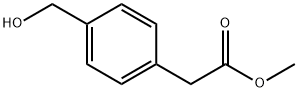 2-(4-(ヒドロキシメチル)フェニル)酢酸メチル 化学構造式
