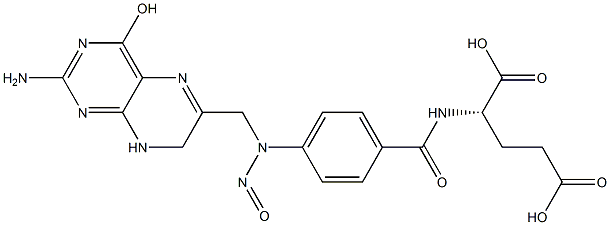 L-(+)-N-[p-[[(2-AMino-7,8-dihydro-4-hydroxy-6-pteridinyl)Methyl]nitrosaMino]benzoyl]-glutaMic Acid Structure