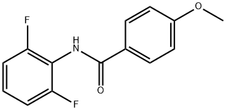 N-(2,6-ジフルオロフェニル)-4-メトキシベンズアミド 化学構造式
