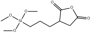 [3-(トリメトキシシリル)プロピル]こはく酸無水物 化学構造式