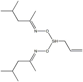 4-Methyl-2-pentanone, O, O′-(methyl vinyl silylene) dioxime Structure