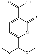6-(dimethoxymethyl)-2-oxo-1,2-dihydropyridine-3-carboxylic acid Structure