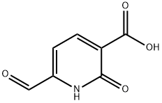 6-formyl-2-oxo-1,2-dihydropyridine-3-carboxylic acid Struktur