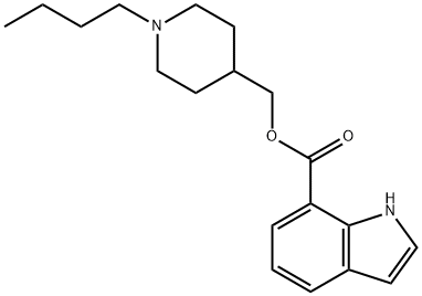 (1-丁基哌啶-4-基)甲基 1H-吲哚-7-羧酸甲酯,156600-98-5,结构式