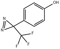 4-[3-(三氟甲基)-3H-双吖丙啶-3-基]苯酚 结构式