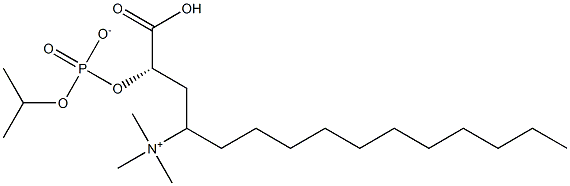 (S)-1-carboxy-3-(triMethylaMMonio)propan-2-yl tetradecyl phosphate Struktur