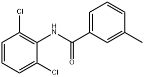 N-(2,6-ジクロロフェニル)-3-メチルベンズアミド 化学構造式