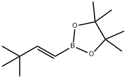 (E)-2-(3,3-dimethylbut-1-en-1-yl)-4,4,5,5-tetramethyl-1,3,2-dioxaborolane Structure