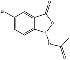 1-乙酰氧基-5-溴-1,2-苯碘酰-3(1H)-酮 结构式