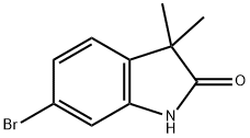 6-溴-3,3-二甲基吲哚啉-2-酮, 158326-84-2, 结构式