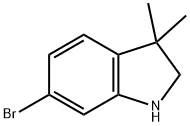 6-broMo-3,3-diMethylindoline Struktur