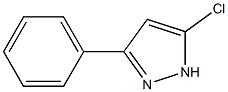 5-氯-3-苯基-1H-吡唑 结构式