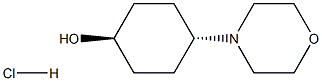 反式(1R,4R)-4-吗啉代环己-1-醇盐酸盐 结构式