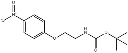 (2-(4-硝基苯氧基)乙基)氨基甲酸叔丁酯, 159184-14-2, 结构式