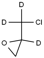 Oxirane-d,2-(chloroMethyl-d2) 化学構造式