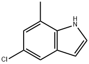 5-氯-7-甲基吲哚,15936-77-3,结构式