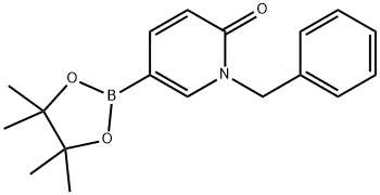 1-Benzyl-6-oxo-1,6-dihydropyridine-3-boronic Acid Pinacol Ester Struktur