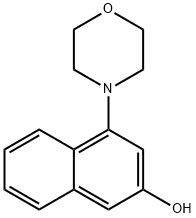 4-モルホリノ-2-ナフトール 化学構造式