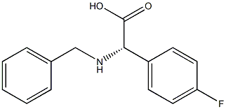 (S)-2-(苯甲基氨基)-2-(4-氟苯基)乙酸, 159707-18-3, 结构式