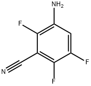 3-氨基-2,5,6-三氟苯腈 结构式