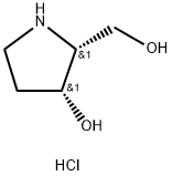 (2R,3R)-2-(羟甲基)吡咯烷-3-醇盐酸盐,159912-46-6,结构式