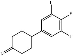Cyclohexanone, 4-(3,4,5-trifluorophenyl)- Structure
