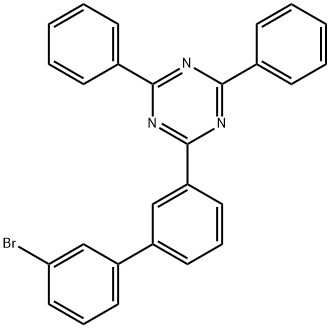 2-[3'-ブロモ[1,1'-ビフェニル]-3-イル]-4,6-ジフェニル-1,3,5-トリアジン 化学構造式