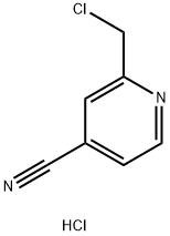 2-(氯甲基)异烟腈盐酸盐 结构式