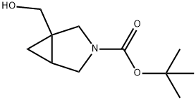 3-BOC-3-アザビシクロ[3.1.0]ヘキサン-1-メタノール 化学構造式