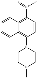 1-甲基-4-(4-硝基-1-萘基)哌嗪,16154-63-5,结构式