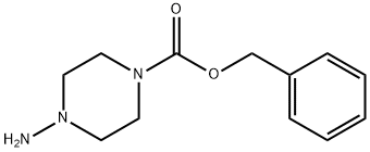 4-氨基哌嗪-1-甲酸苄酯 结构式