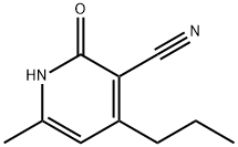 3-吡啶腈-1,2-二氢-6-甲基-2-氧代-4-丙基, 16232-40-9, 结构式