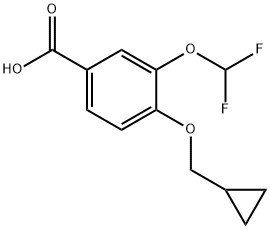 Benzoic acid, 4-(cyclopropylMethoxy)-3-(difluoroMethoxy)-|罗氟司特杂质15