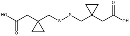 1,1'-[Dithiobis(Methylene)]biscyclopropaneacetic Acid Structure