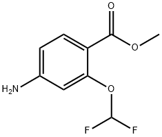 Benzoic acid, 4-aMino-2-(difluoroMethoxy)-, Methyl ester Struktur