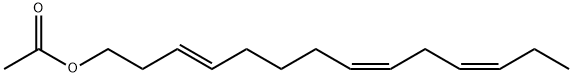 E3,Z8,Z11-Tetradecatriene acetate Structure