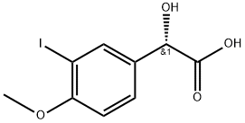 Benzeneacetic acid,a-hydroxy-3-iodo-4-Methoxy- Structure